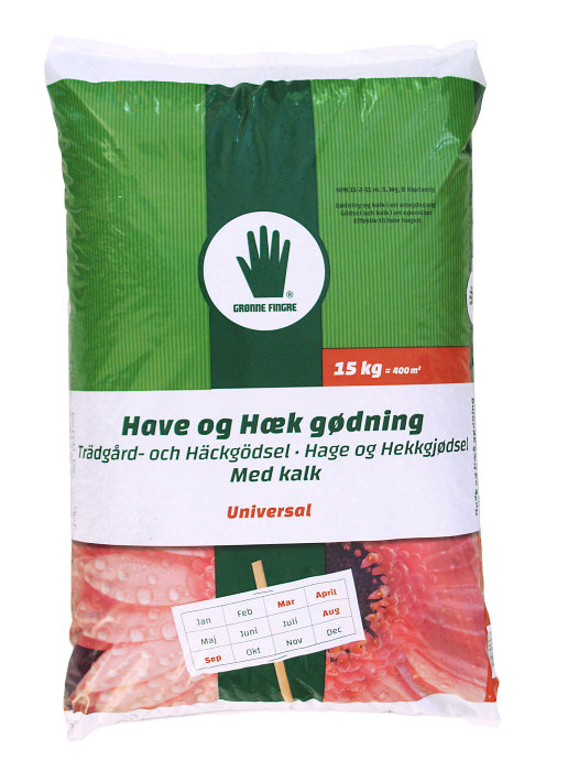 Grønne Fingre® hage-/hekkgjødsel 15 kg